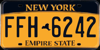 NY license plate FFH6242