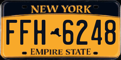 NY license plate FFH6248