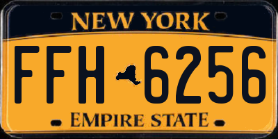 NY license plate FFH6256