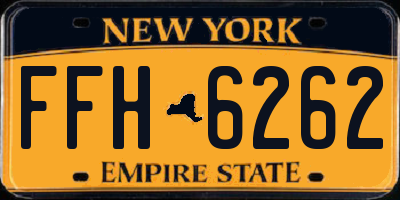 NY license plate FFH6262
