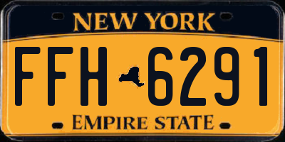 NY license plate FFH6291