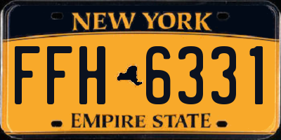 NY license plate FFH6331