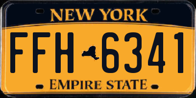 NY license plate FFH6341