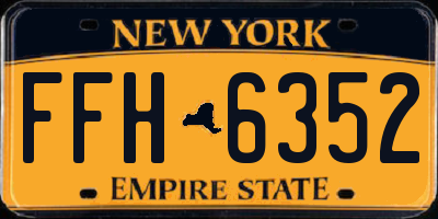 NY license plate FFH6352