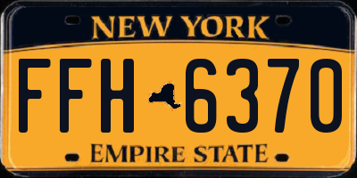 NY license plate FFH6370