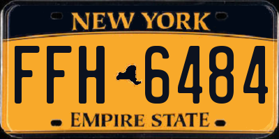 NY license plate FFH6484