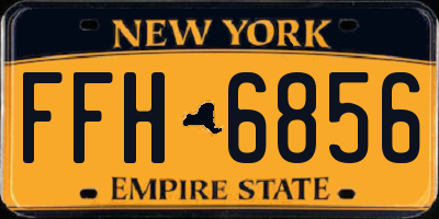 NY license plate FFH6856