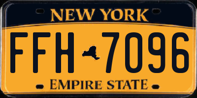 NY license plate FFH7096
