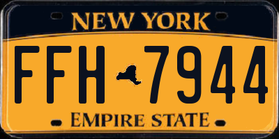 NY license plate FFH7944