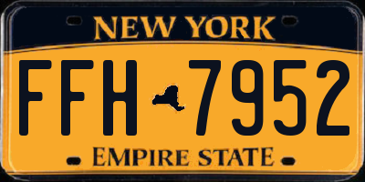 NY license plate FFH7952
