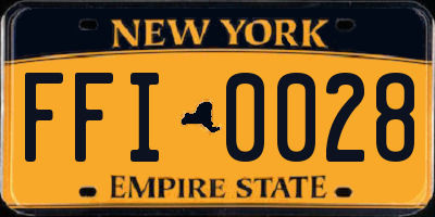 NY license plate FFI0028