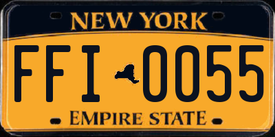 NY license plate FFI0055