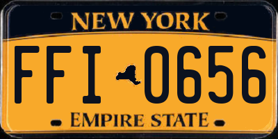 NY license plate FFI0656