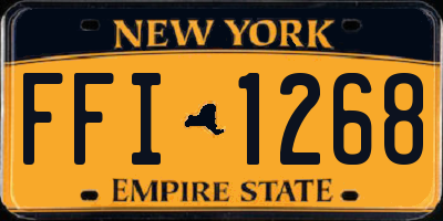NY license plate FFI1268