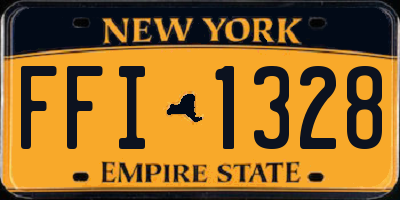 NY license plate FFI1328