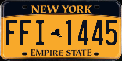 NY license plate FFI1445