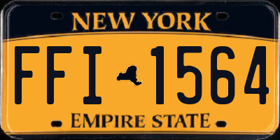 NY license plate FFI1564