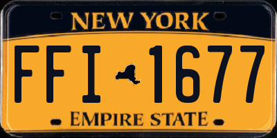 NY license plate FFI1677