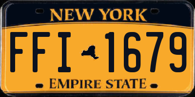 NY license plate FFI1679