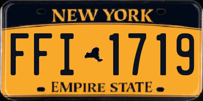 NY license plate FFI1719