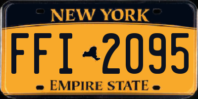 NY license plate FFI2095