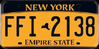 NY license plate FFI2138