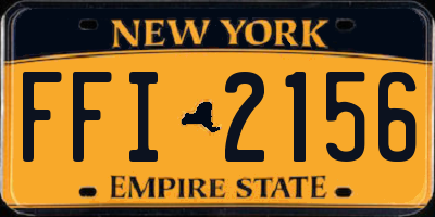 NY license plate FFI2156