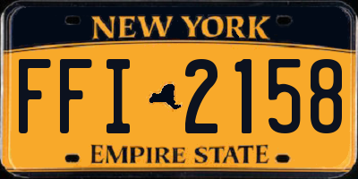 NY license plate FFI2158