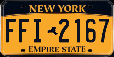 NY license plate FFI2167