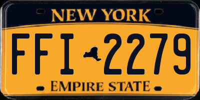 NY license plate FFI2279
