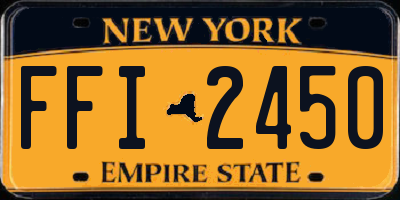 NY license plate FFI2450