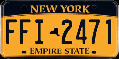 NY license plate FFI2471