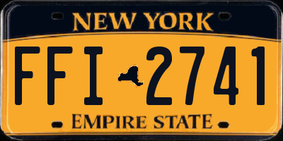 NY license plate FFI2741