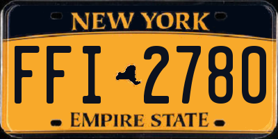 NY license plate FFI2780