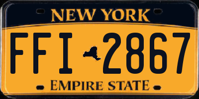 NY license plate FFI2867
