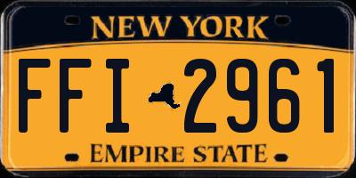 NY license plate FFI2961