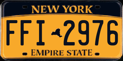 NY license plate FFI2976