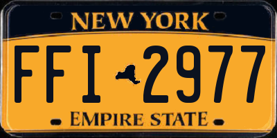 NY license plate FFI2977
