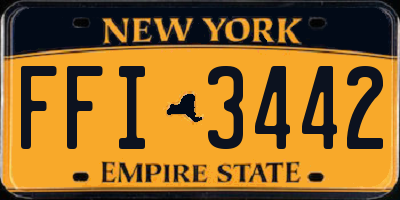 NY license plate FFI3442