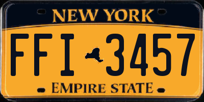 NY license plate FFI3457