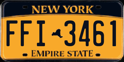 NY license plate FFI3461