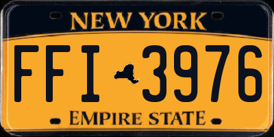 NY license plate FFI3976