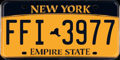 NY license plate FFI3977