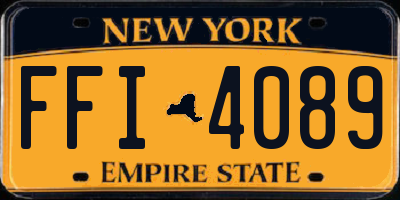 NY license plate FFI4089