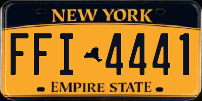 NY license plate FFI4441