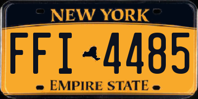 NY license plate FFI4485