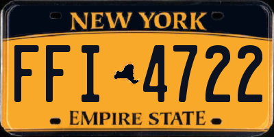 NY license plate FFI4722
