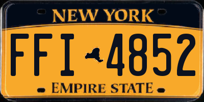NY license plate FFI4852