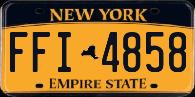 NY license plate FFI4858