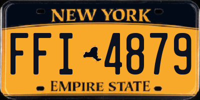NY license plate FFI4879